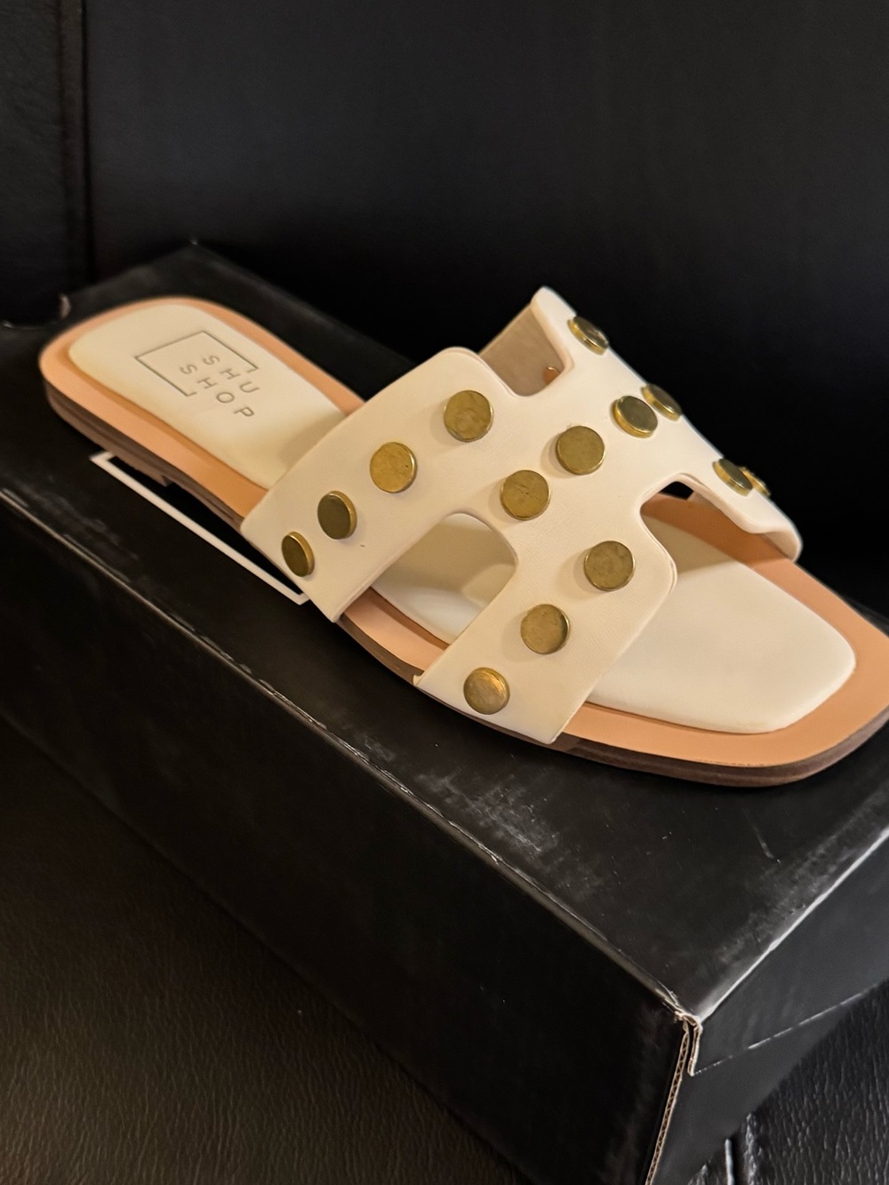 Shu Shop Donatella Sandals. Color: Bone - NIB - Size 6.5